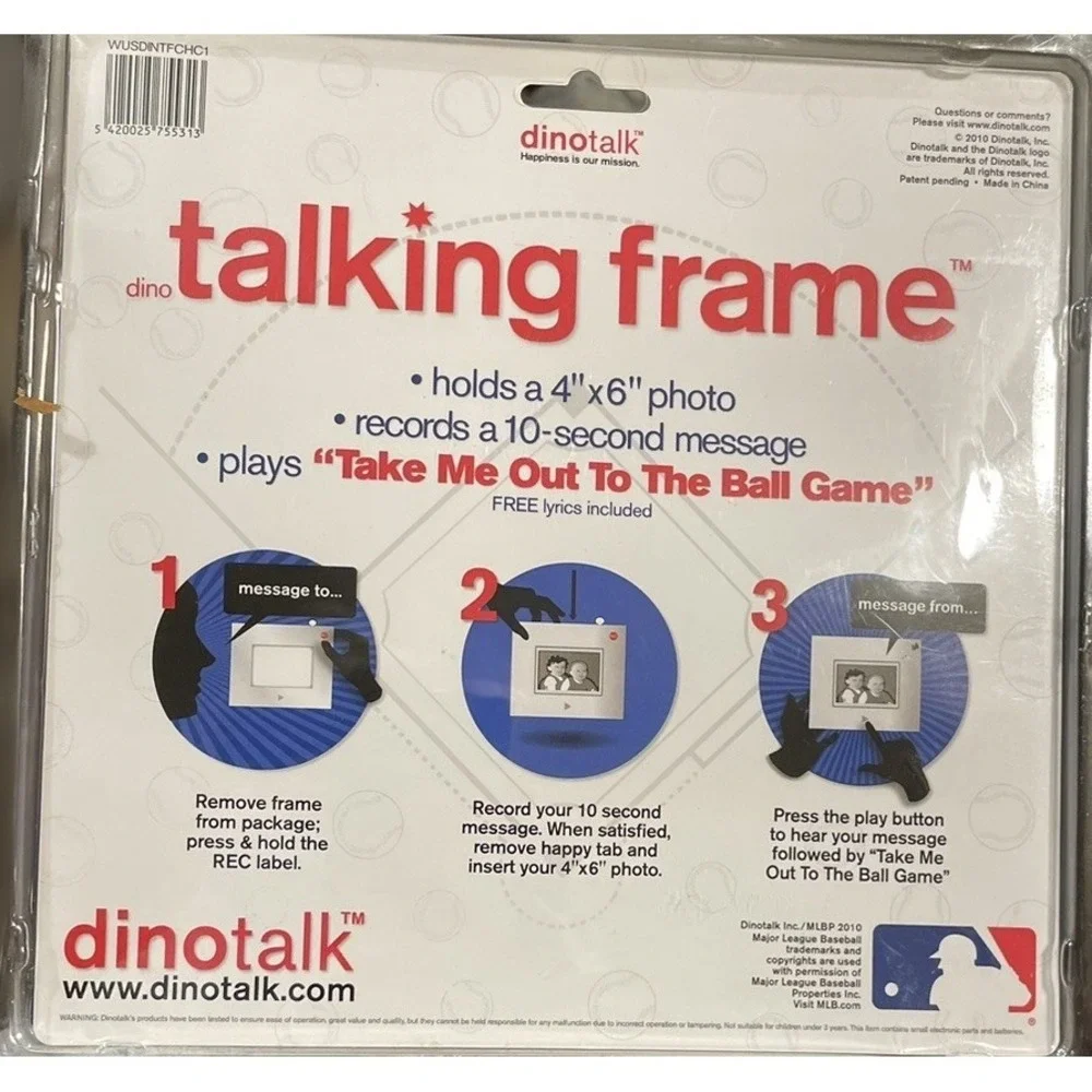 Chicago‎ Cubs Talking Singing Picture Photo Frame MLB Baseball 4x6 Photo